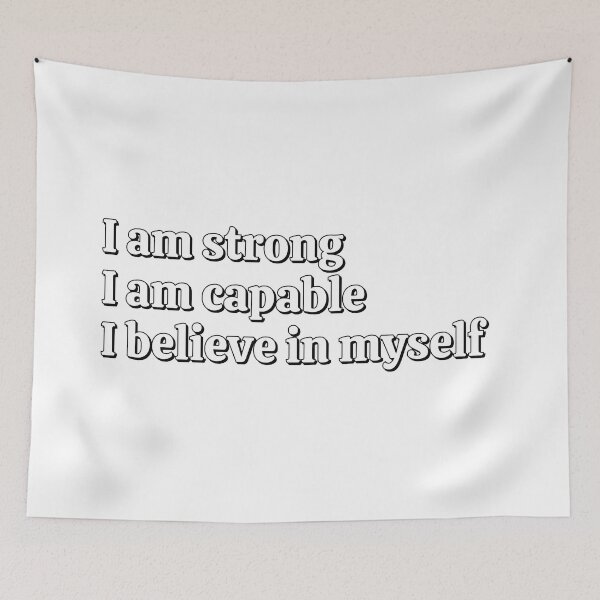 Item preview,  I am strong I am capable I believe in myself - daily positive affirmations designed and sold by Inspirationmotivation.