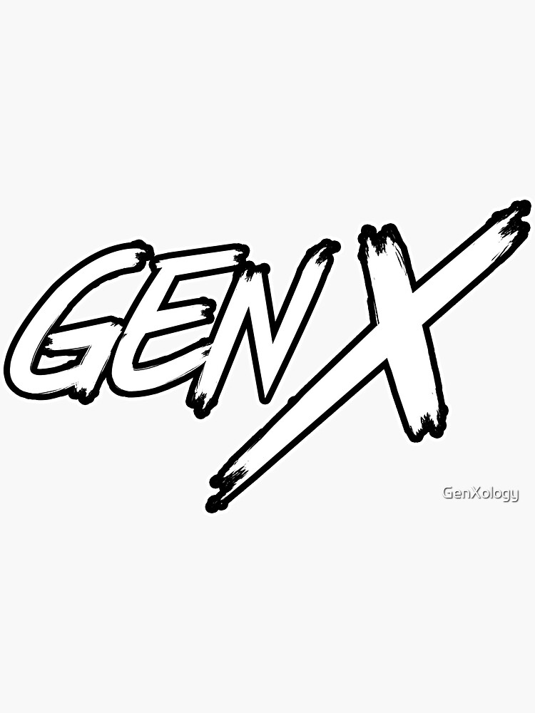 "GEN X" Sticker by GenXology Redbubble