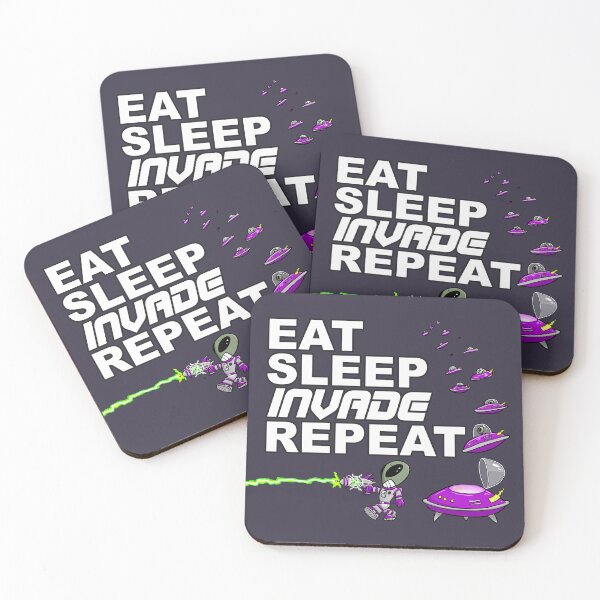 Item preview, Eat Sleep Invade Repeat designed and sold by Turnbolt.