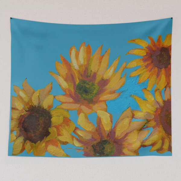 Item preview, Yellow Sunflower Painting designed and sold by BronikowskiART.