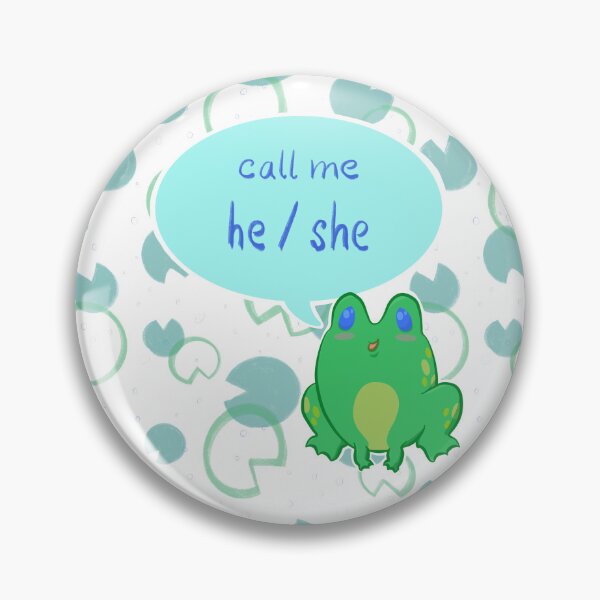 Item preview, Pronoun Froggy - Call Me He/She designed and sold by Panicdote.