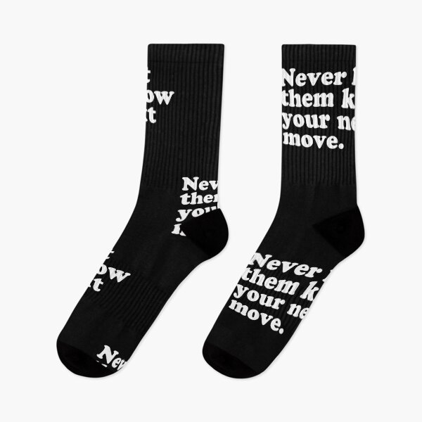 Item preview, Never let them know your next move. designed and sold by wordee.