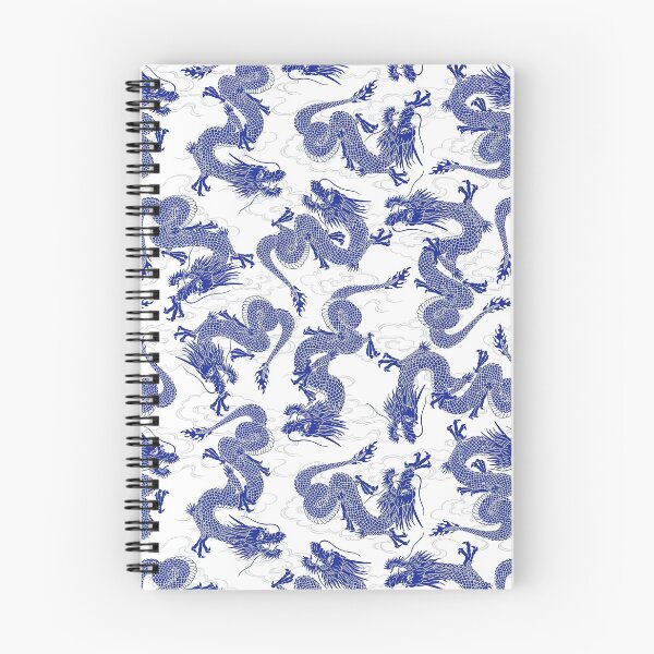 Aperçu de l'œuvre Motif de dragon bleu Loong créée et vendue par FirstwaterRuby.