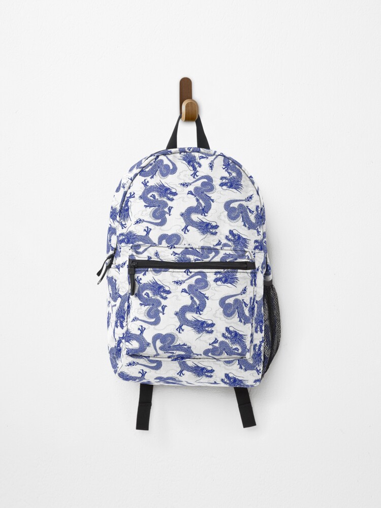 Thumbnail 1 of 3, Backpack, Blue Loong Dragon Pattern designed and sold by FirstwaterRuby.