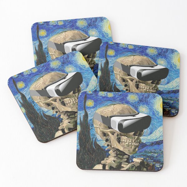 Item preview, Vincent Van Gogh Skull & Starry Night and VR Headset (no cigarette) designed and sold by harborhouse55.