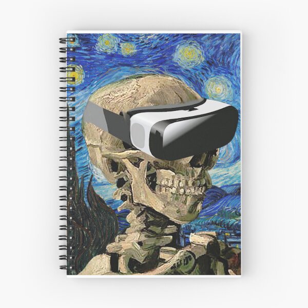Item preview, Vincent Van Gogh Skull & Starry Night and VR Headset (no cigarette) designed and sold by harborhouse55.