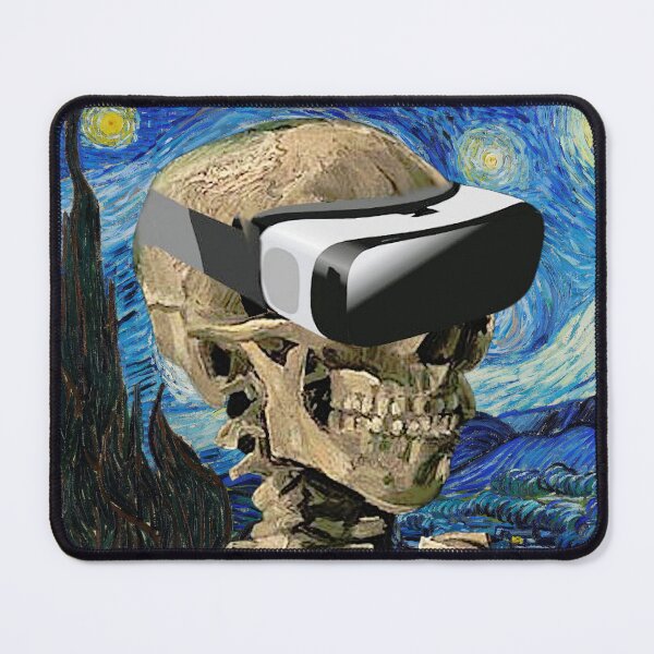 Item preview, Vincent Van Gogh Skull & Starry Night and VR Headset (no cigarette) designed and sold by harborhouse55.