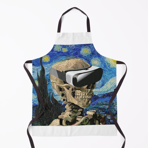 Item preview, Vincent Van Gogh Skull & Starry Night and VR Headset (no cigarette) designed and sold by harborhouse55.