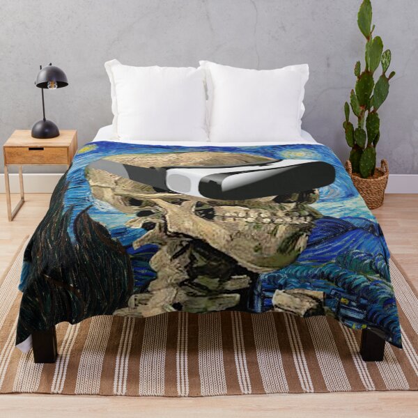 Item preview, Vincent Van Gogh Skull & Starry Night and VR Headset (no cigarette) designed and sold by harborhouse55.