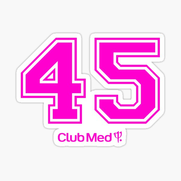 Item preview, Number 45 Club Med designed and sold by Gabazo Store.