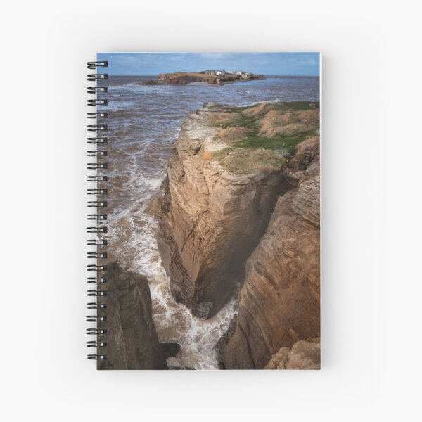 Hilbre Island High Tide Clifftop Views Spiral Notebook