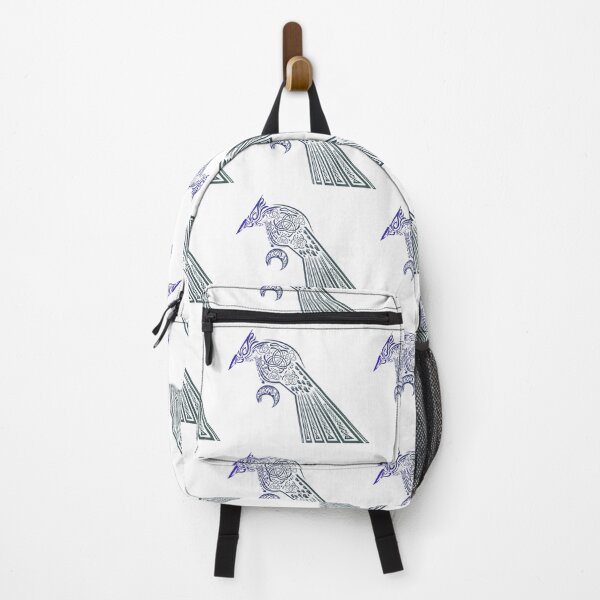 Item preview, Decoración de ilustración de águila/pájaro estilo vikingo - coloreado - transparente y fondo blanco designed and sold by MoAzim.