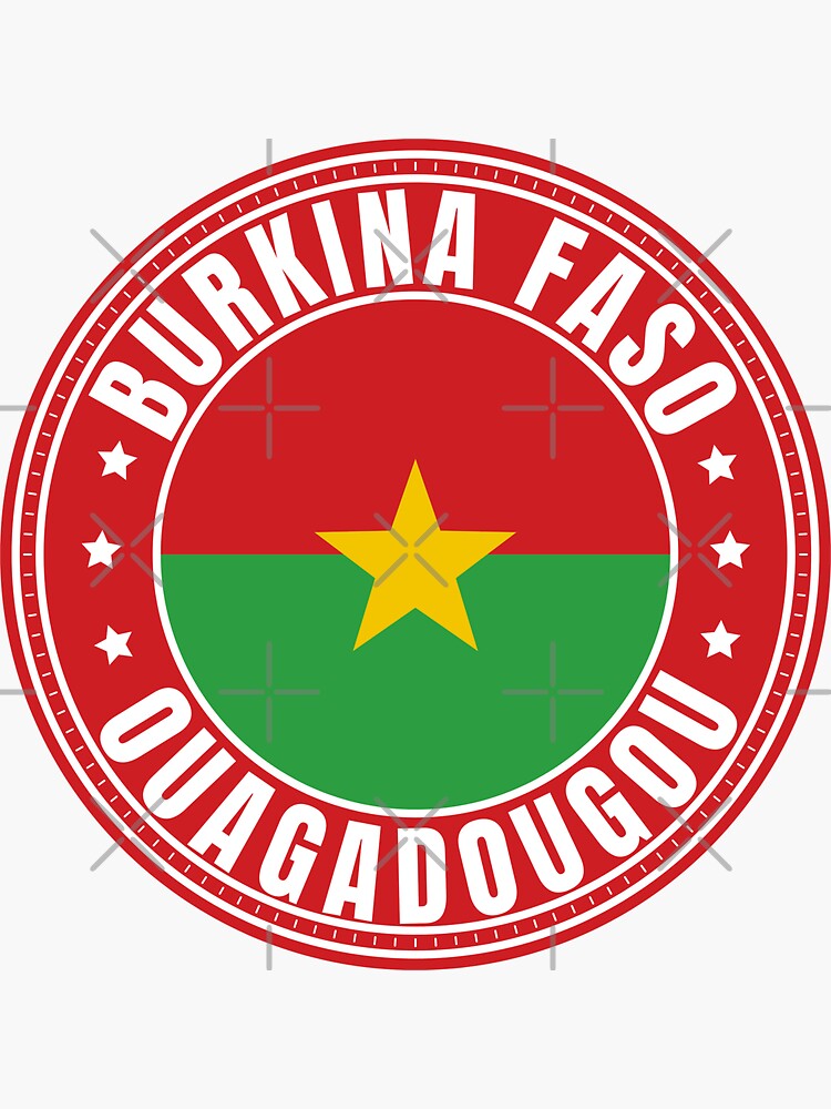 Sticker drapeau Burkina-Faso 