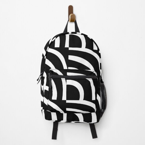 Item preview, Modernist Abstract Arc Pattern 633 Black and White designed and sold by tonymagnerart.