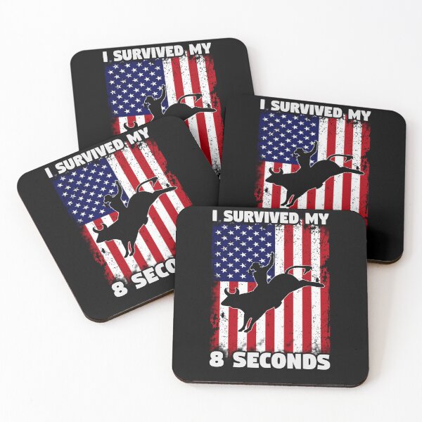 Item preview, I Survived My 8 Seconds - Bull Riding Rodeo Cowboy designed and sold by hintprint.