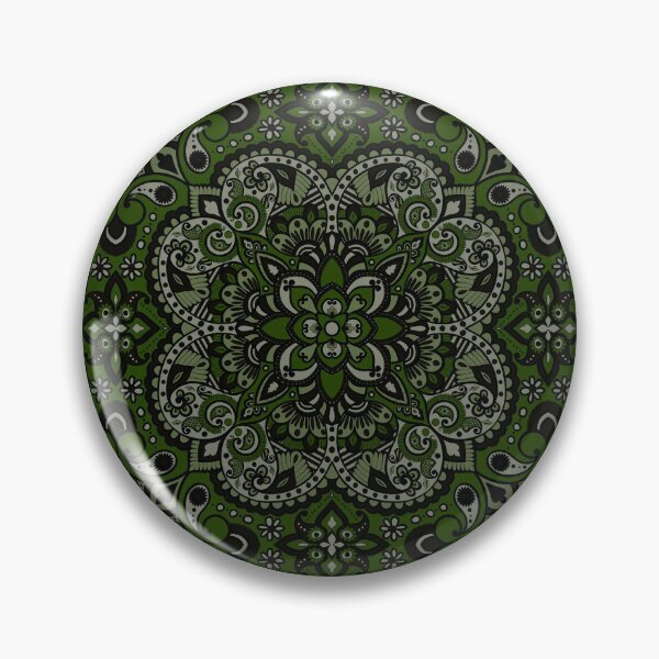 Item preview, Floral Mandala Repeat Pattern - Forest Green designed and sold by SemDesigns1.