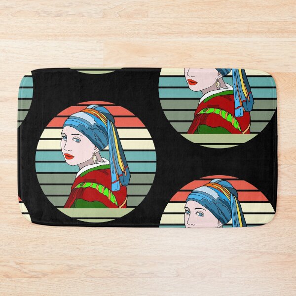 Item preview, girl with a pearl earing - retro sunset girl designed and sold by JaMatt1983.
