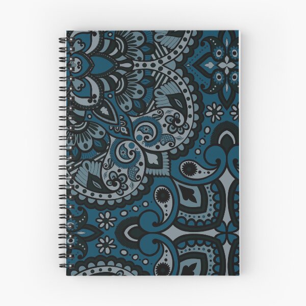 Item preview, Floral Mandala Repeat Pattern - Dark blue designed and sold by SemDesigns1.