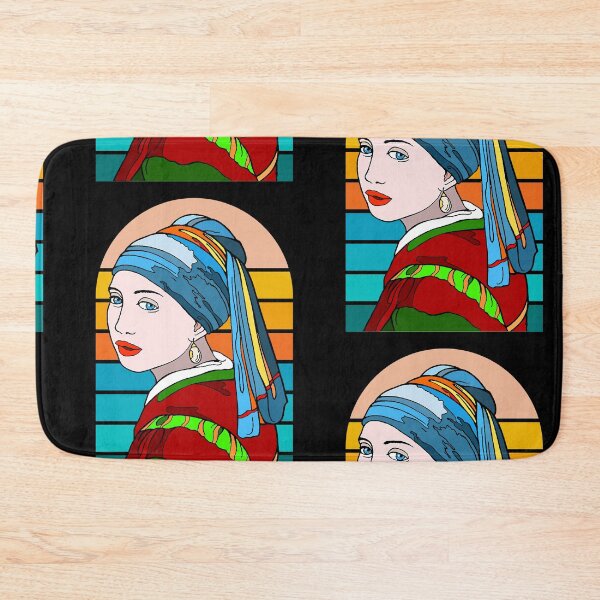 Item preview, girl with a pearl earing - retro sunset girl designed and sold by JaMatt1983.