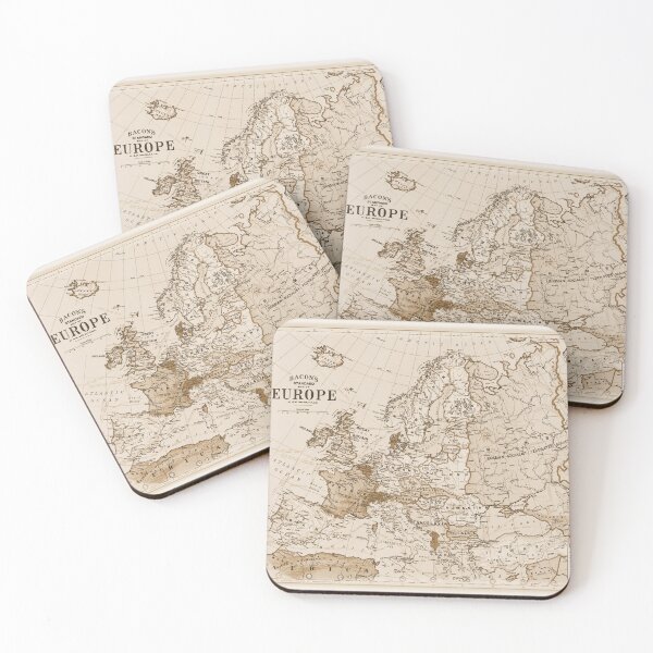 Item preview, Vintage Map of Europe designed and sold by harborhouse55.