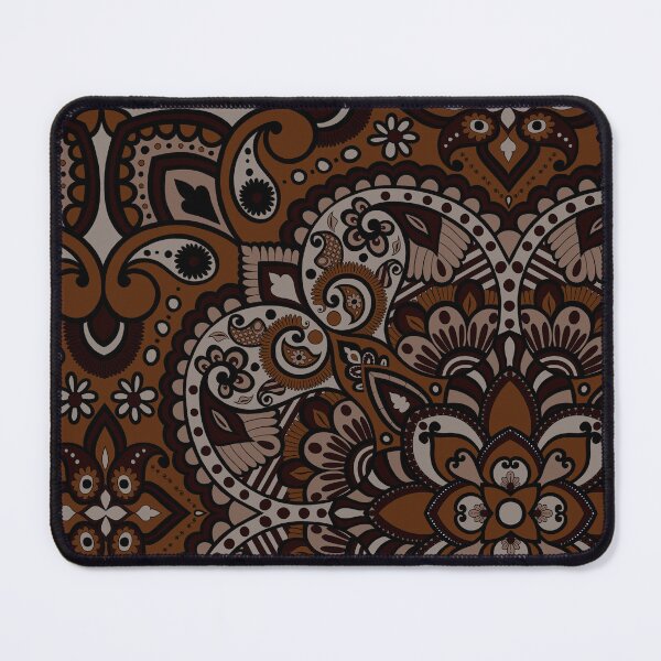 Item preview, Floral Mandala Repeat Pattern - Brown designed and sold by SemDesigns1.