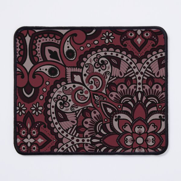 Item preview, Floral Mandala Repeat Pattern - Dark Pink designed and sold by SemDesigns1.