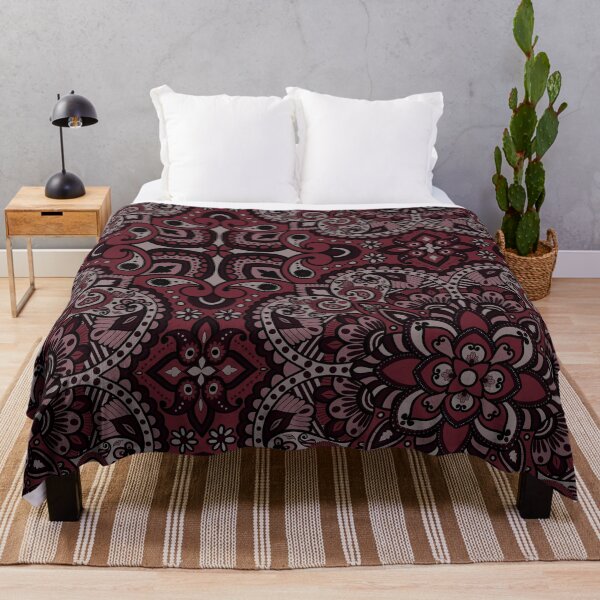 Item preview, Floral Mandala Repeat Pattern - Dark Pink designed and sold by SemDesigns1.