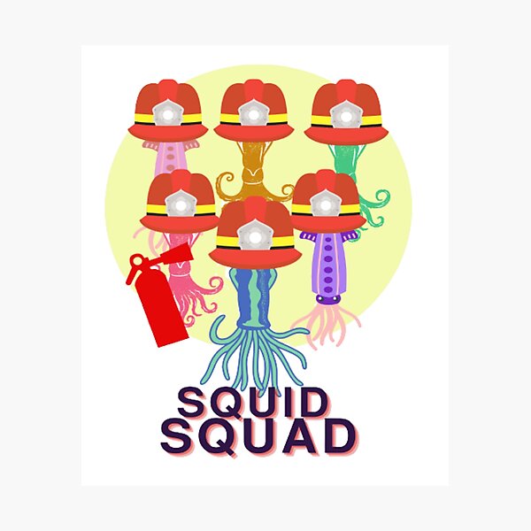 Item preview, escuadrón de calamares designed and sold by Emplan.