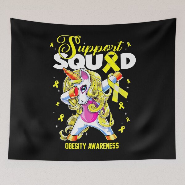 Item preview, Cute Unicorn Support Squad Obesity Awareness Men Women Kid designed and sold by tenjun16.