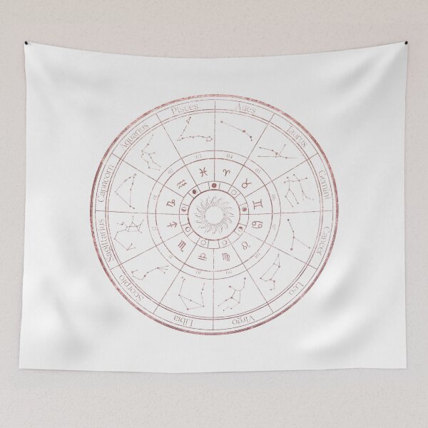 Item preview, Rose Gold Zodiac Wheel designed and sold by MonkeyBizness.