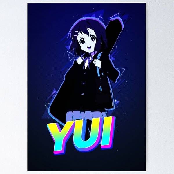 K-On! - Yui Hirasawa Cute Sitting Pose Poster for Sale by