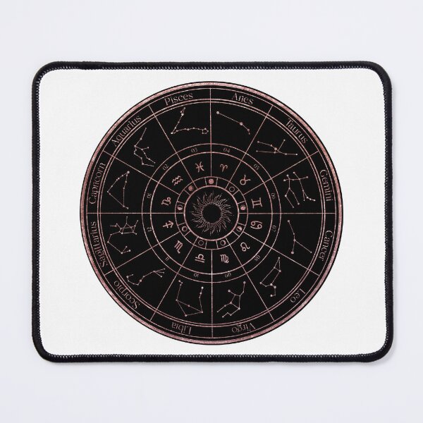 Item preview, Rose Gold Zodiac Wheel designed and sold by MonkeyBizness.
