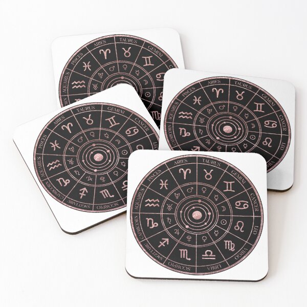 Item preview, Rose Gold Zodiac Wheel designed and sold by MonkeyBizness.