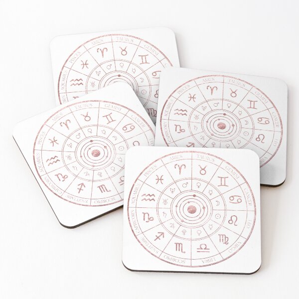 Item preview, Rose Gold Zodiac Wheel designed and sold by MonkeyBizness.