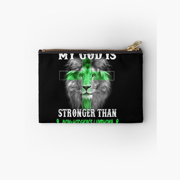 Item preview, Lion My God Is Stronger Than NON-HODGKIN'S LYMPHOMA Support NON-HODGKIN'S LYMPHOMA Warrior designed and sold by Hatjar.
