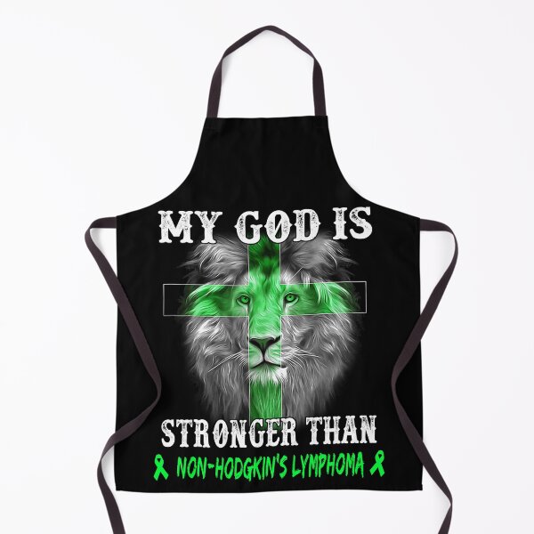 Item preview, Lion My God Is Stronger Than NON-HODGKIN'S LYMPHOMA Support NON-HODGKIN'S LYMPHOMA Warrior designed and sold by Hatjar.