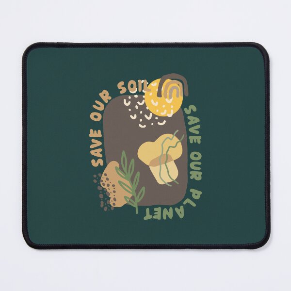 Item preview, Minimalist Abstract SAVE OUR SOIL SAVE OUR PLANET Earthy Tones, Save the Soil Save the Earth eco-friendly design for nature lover, Save Soil Movement, Green Planet, Earth Day designed and sold by zenturtlemerch.