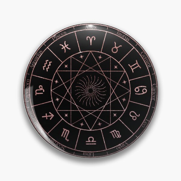 Item preview, Rose Gold Zodiac Wheel designed and sold by MonkeyBizness.