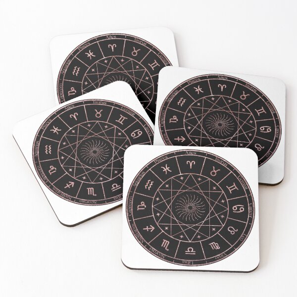 Item preview, Rose Gold Zodiac Wheel designed and sold by MonkeyBizness.