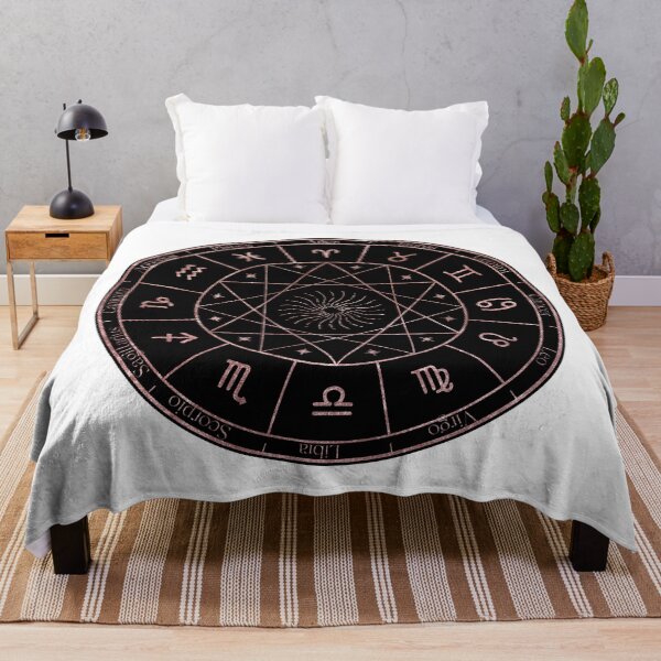 Item preview, Rose Gold Zodiac Wheel designed and sold by MonkeyBizness.