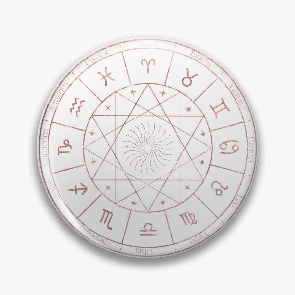 Item preview, Rose Gold Zodiac Wheel designed and sold by MonkeyBizness.