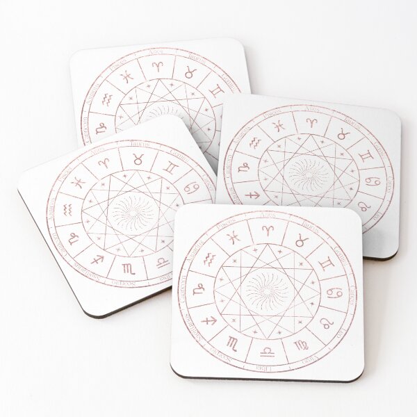 Item preview, Rose Gold Zodiac Wheel designed and sold by MonkeyBizness.