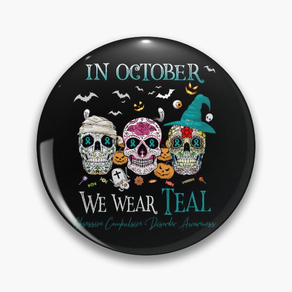 Item preview, In October We Wear Teal Obsessive Compulsive Disorder Awareness designed and sold by Sabfit.