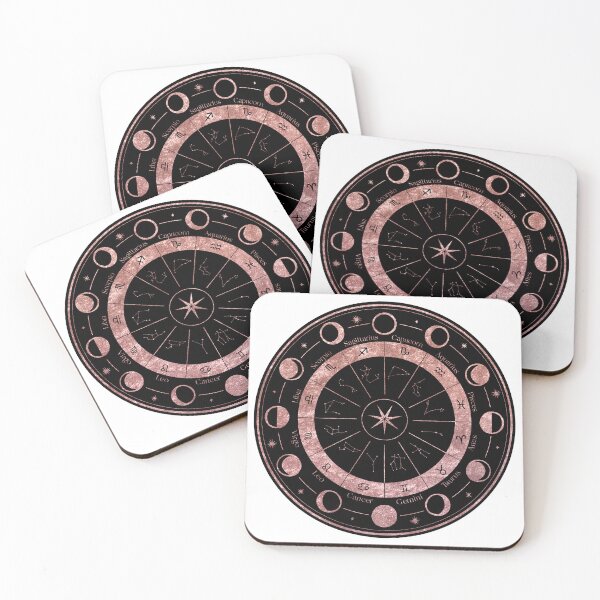 Item preview, Rose Gold Zodiac Wheel designed and sold by MonkeyBizness.