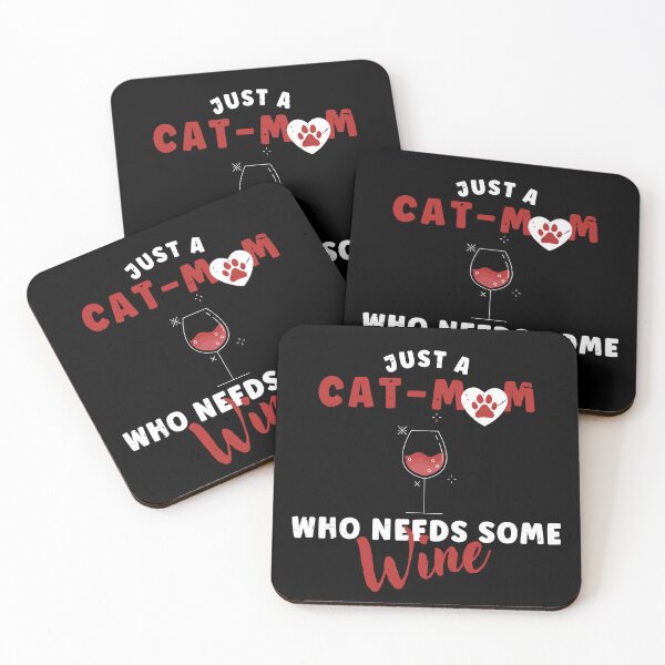 Item preview, Just A Cat Mom Who Needs Some Wine Funny Mothers Day Cat Lover designed and sold by Zulfiqqar.