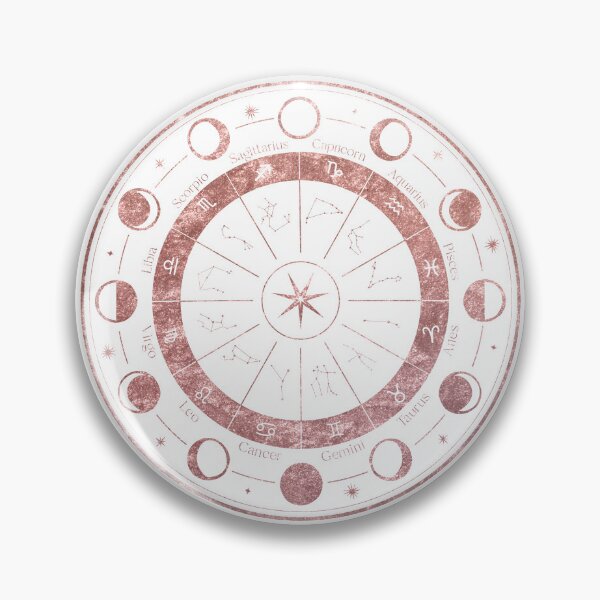 Item preview, Rose Gold Zodiac Wheel designed and sold by MonkeyBizness.