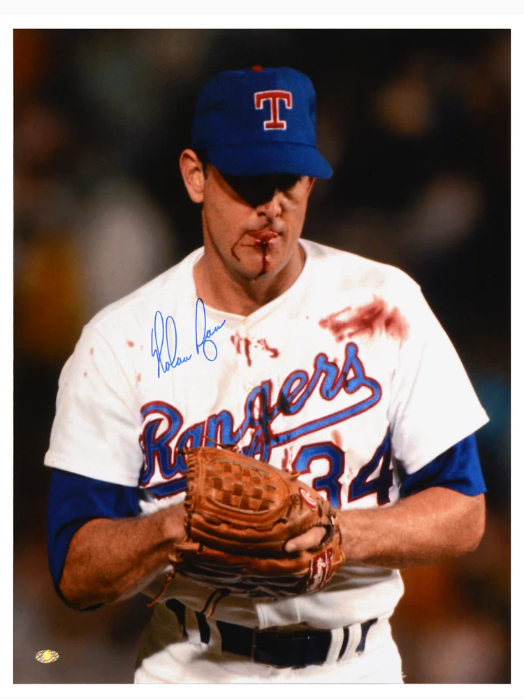 Nolan Ryan Texas Rangers Bloody Signatur T-Shirt - Guineashirt Premium ™ LLC