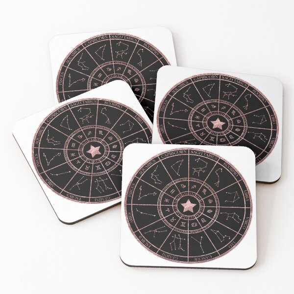Item preview, Rose Gold Zodiac Wheel designed and sold by MonkeyBizness.