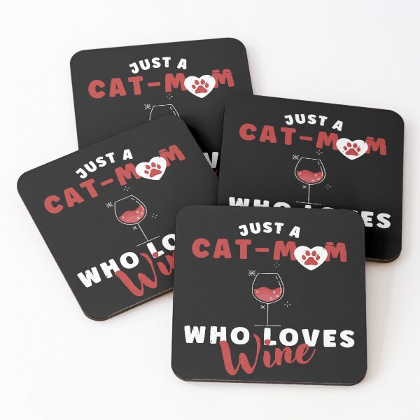 Item preview, Just A Cat Mom Who Loves Wine Funny Mothers Day Cat Lover designed and sold by Zulfiqqar.