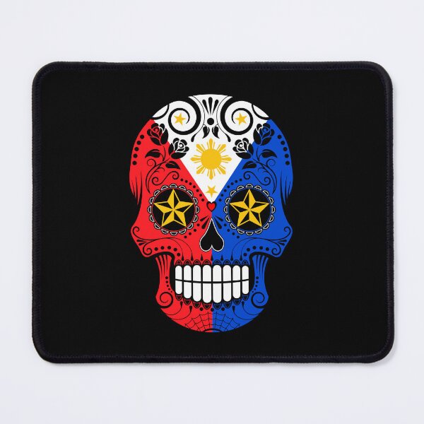 Item preview, Sugar Skull with Roses and Flag of The Philippines designed and sold by JeffBartels.
